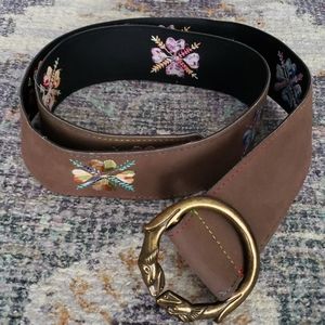 Hobo floral suede belt FREE with purchase